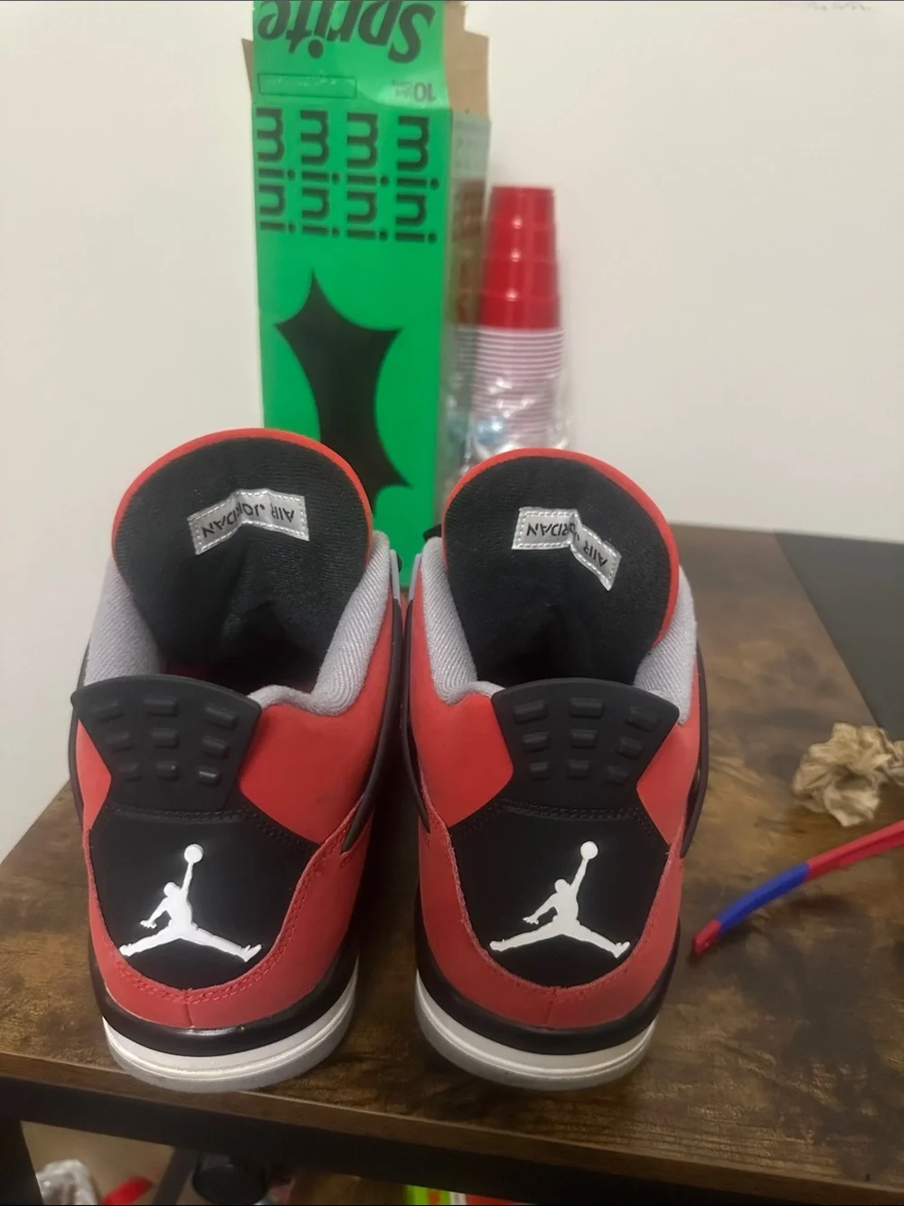 Jordan Red and Black Retro Sneaker Shoes